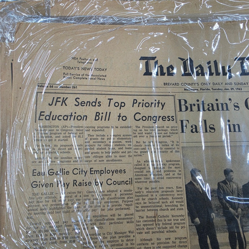 Vintage Brevard County Florida Newspapers 1958-1967 Cold War Space Age Lot 14 - Picture 11 of 16